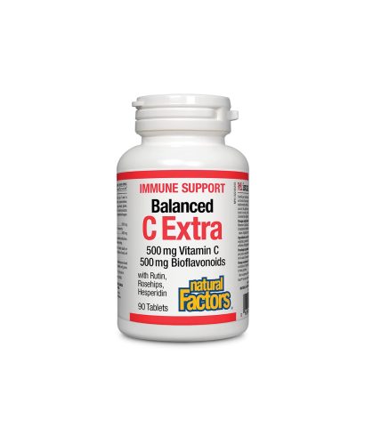 Immune Support Balanced C Extra / Витамин С (500 mg) и биофлавоноиди (500 mg), 90 таблетки Natural Factors