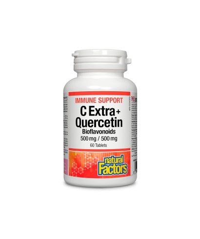 Immune Support C Extra + Quercetin Bioflavonoids / Имунна подкрепа с витамин С и кверцетин, 60 таблетки Natural Factors