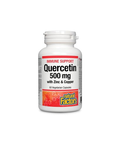Immune Support Quercetin with Zinc & Copper / Кверцетин с цинк и мед, 60 капсули Natural Factors