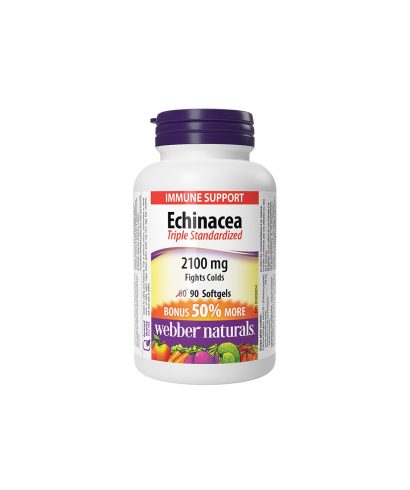 Имунитет - Ехинацея (тройно стандартизиран екстракт) 2100 mg, 90 софтгел капсули