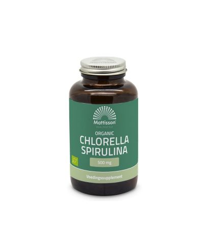 Имунитет, супер антиоксидант - Хлорела и Спирулина, 500 mg x 240 таблетки Mattisson Healthstyle