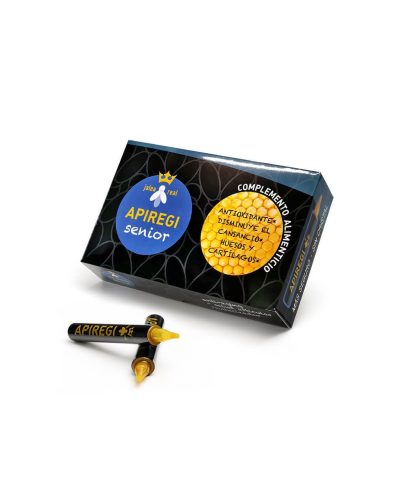Jalea real Apiregi senior/ Пчелно млечице за възрастни/ Жизненост и силен имунитет, 20 бр. ампули за пиене Artesania
