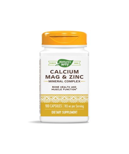 Calcium, Magnesium & Zinc/ Калций с Магнезий и Цинк х 100 капсули Nature’s Way
