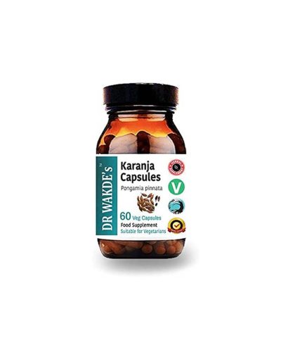 Каранджа (Pongamia pinnata) - при кожни проблеми, екземи, язви и акне, 60 капсули