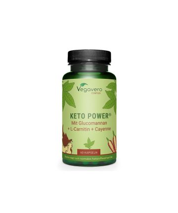 Keto Power® с глюкоманан, L-карнитин и лют червен пипер, 60 капсули
