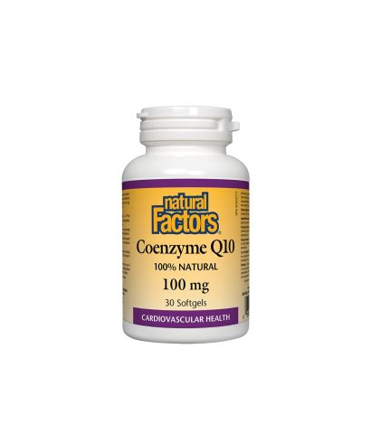 Coenzyme Q10 - Коензим Q10 100 mg, 30 софтгел капсули Natural Factors