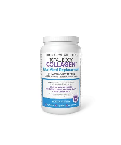 Колаген, суроватъчен протеин с PGX витамини, минерали и нутриенти -  Total Body Collagen™ , 855 g прах, с вкус на ванилия Natural Factors