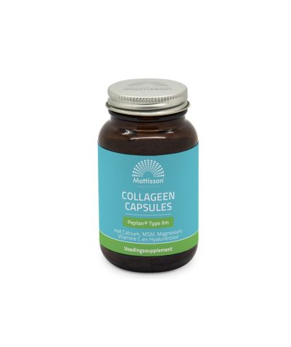 Колаген (тип 2) с калций, магнезий, МСМ, витамин C и хиалуронова киселина - Absolute Collagen Peptan, 60 капсули Mattisson Healthstyle
