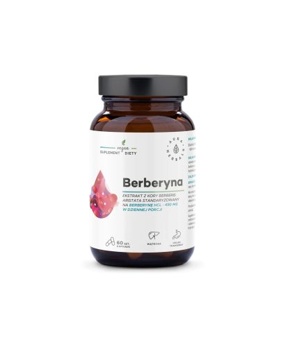 Контрол на кръвната захар и холестерола - Берберин, 490 mg х 60 капсули Aura Herbals