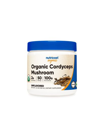 При умора и стрес - Кордицепс Органик, 100 g, прах Nutricost