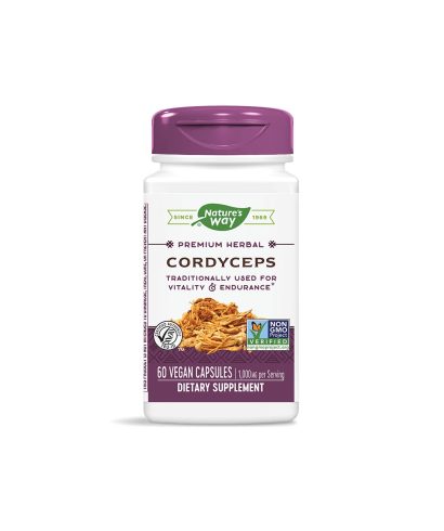 Cordyceps/ Кордицепс 500 mg х 60 капсули Nature’s Way