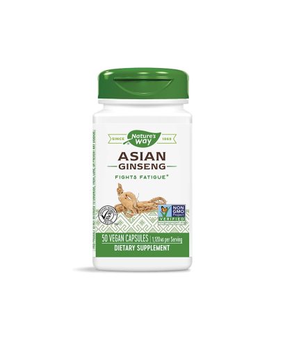 Asian Ginseng/ Женшен азиатски 560 mg х 50 капсули Nature’s Way
