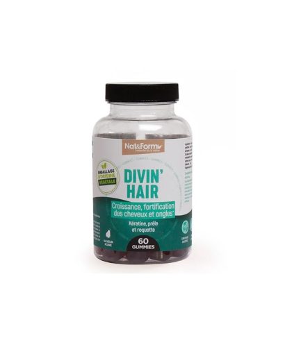 Коса и нокти - Gummies Divin Hair, 60 желирани таблетки