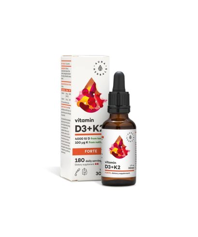 Кости и стави - Витамин D3  800 IU + K2 20 µg (форте), 30 ml капки