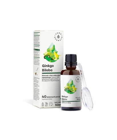 Кръвообращение и мозъчна функция - Гинко Билоба, 50 ml Aura Herbals