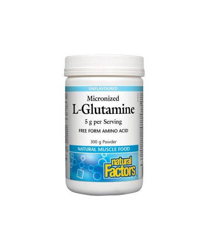 L-Glutamine Micronized/ Л-Глутамин (микронизиран) х 300 g / 60 дози Natural Factors