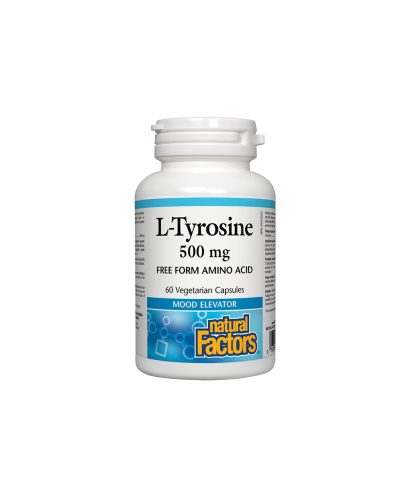 L-Tyrosine/ Л-Тирозин 500 mg х 60 капсули Natural Factors