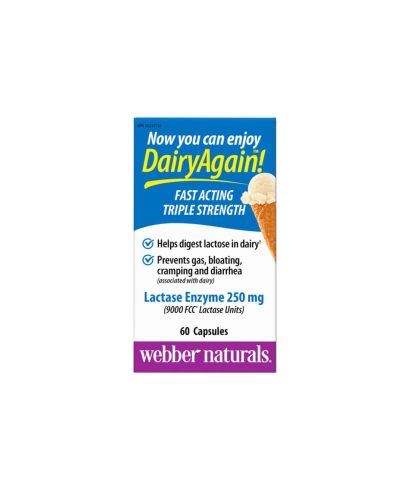 Lactase Enzyme - Лактаза ензим, 60 капсули