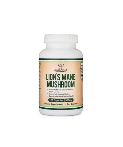 Lion’s Mane Mushroom - Лъвска грива, 120 капсули Double Wood