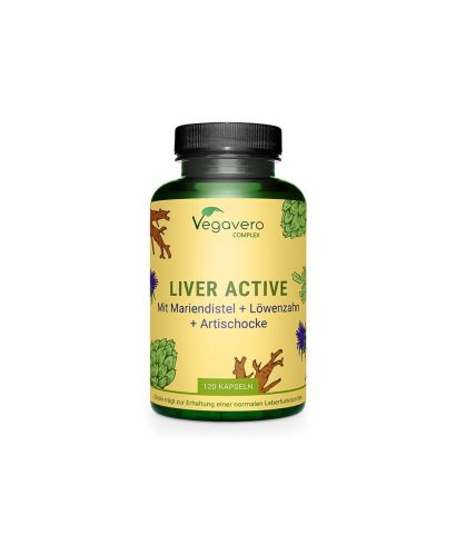 Liver Active Complex/ Билкова смес за черния дроб, 90 капсули, 100 Vegan Vegavero