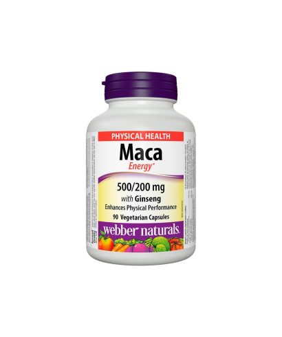 Maca Energy with Ginseng - Мака и Корейски женшен, 90 капсули Webber Naturals