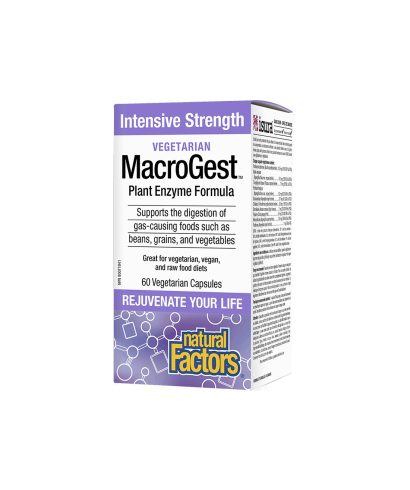 MacroGest™ Plant Enzyme Formula - Храносмилателни ензими, 60 капсули Natural Factors