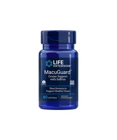 MacuGuard® Ocular Support with Saffron/ В подкрепа на зрението х 60 софтгел капсули