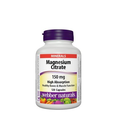 Magnesium Citrate High Absorption - Магнезий цитрат с висока абсорбация 150 mg, 120 капсули