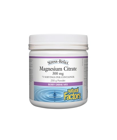 Stress-Relax® Magnesium Citrate/ Магнезий (цитрат) 250 g пудра x 75 дози Natural Factors