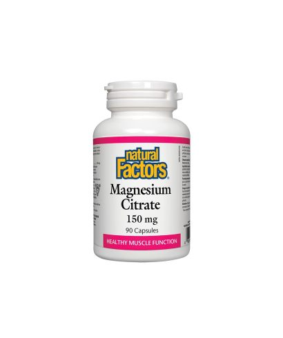 Magnesium Citrate/ Магнезий (цитрат) 150 mg х 90 капсули Natural Factors