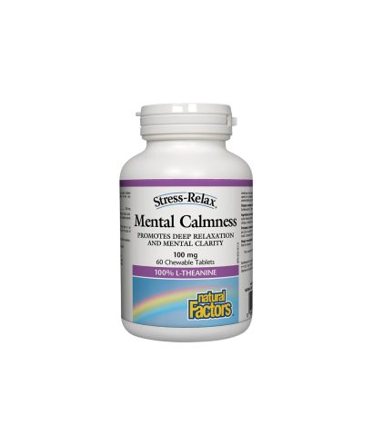 Mental Calmness/ Л-Теанин 100 mg х 60 дъвчащи таблетки Natural Factors