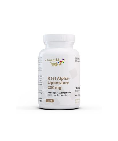 Метаболизъм и кръвна захар - R(+) Aлфа липоева киселина (R + Alpha-Liponsaure), 200 mg x 100 капсули