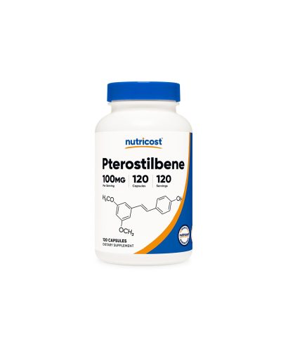Мозъчна функция - Птеростилбен (Pterostilbene), 100 mg x 120 капсули Nutricost
