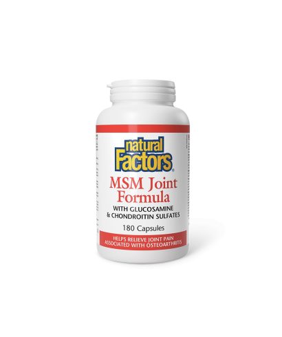 МСМ формула за стави (с глюкозамиин и хондроитин сулфат), 180 капсули Natural Factors