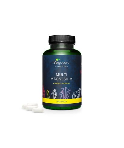 Multi Magnesium - Мулти магнезий с витамини В2 и В6, 180 капсули Vegavero
