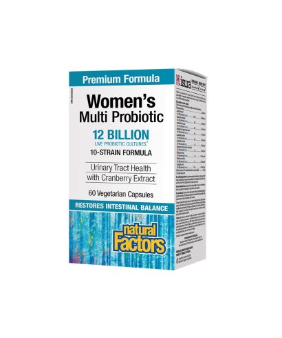 Мултипробиотик за жени - Women`s Multi Probiotic -12 млрд. активни пробиотици, 60 капсули Natural Factors