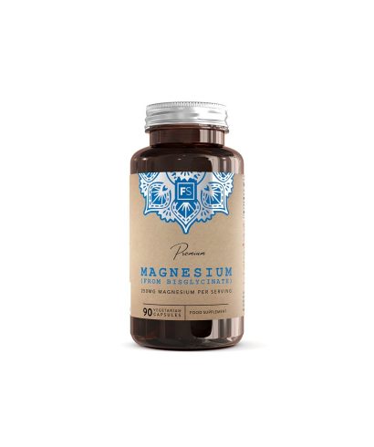 Мускулна, сърдечна и нервна система - Магнезий (бисглицинат), 125 mg х 90 капсули