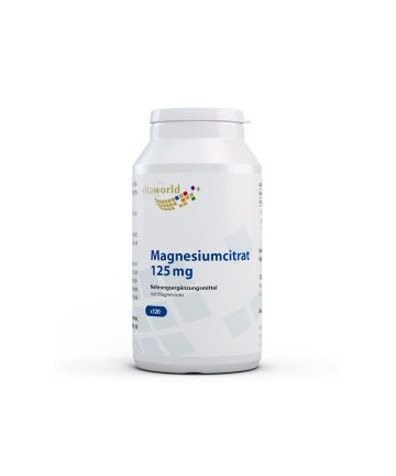 Мускулна, сърдечна и нервна система - Магнезий (цитрат), 125 mg (цитрат) x 120 капсули
