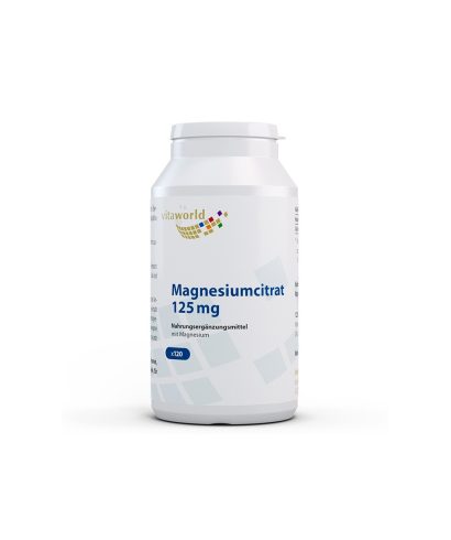 Мускулна, сърдечна и нервна система - Магнезий (цитрат), 125 mg (цитрат) x 120 капсули