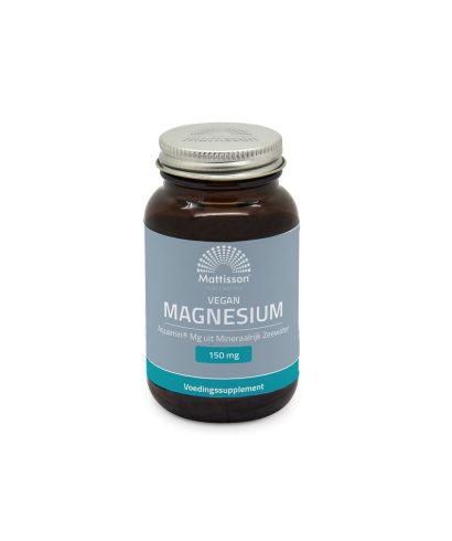 Мускулна, сърдечна и нервна система - Mорски Магнезий Аквамин, 90 капсули Mattisson Healthstyle