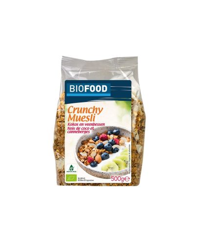 Мюсли с кокос и червени боровинки, БИО, 500 g