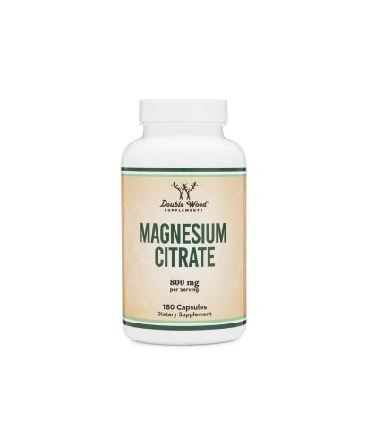 Нервна система и мускулатура - Magnesium Citrate Магнезий (цитрат), 180 капсули Double Wood
