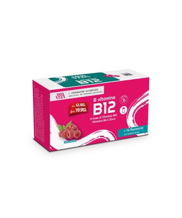 Нервна система - Витамин B12, B6 + Цинк, 15 флакона x 10 ml, с вкус на малина
