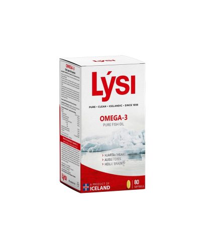 Омега-3 – рибено масло за сърцето, мозъка и очите, 500 mg, 80 софтгел капсули