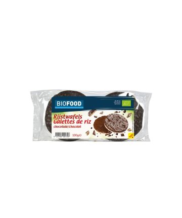 Оризови бисквити с черен шоколад, БИО, 100 g