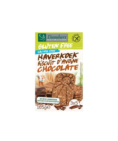 Овесени бисквити с шоколад (без глутен и лактоза), 165 g
