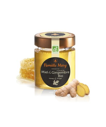 Пчелен акациев мед + Джинджифил БИО - Miel Gingembre BIO, 170 g