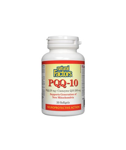 PQQ- 10®/ Пиролоквинолин квинон 20 mg + Коензим Q10 200 mg х 30 софтгел капсули Natural Factors