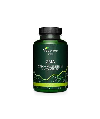 При активен спорт - Цинк+Магнезий+Витамин B6 - ZMA, 120 капсули