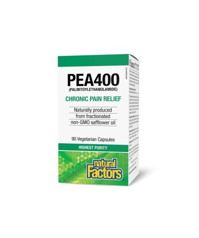 Против болка и възпаление - ПЕА (палмитоелетаноламид), 400 mg x 90 V капсули Natural Factors
